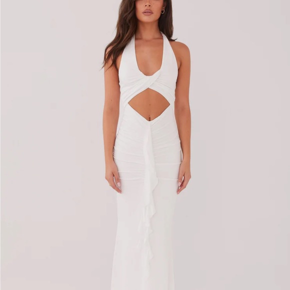 Peppermayo Dresses & Skirts - Allanna Frill Maxi Dress - White